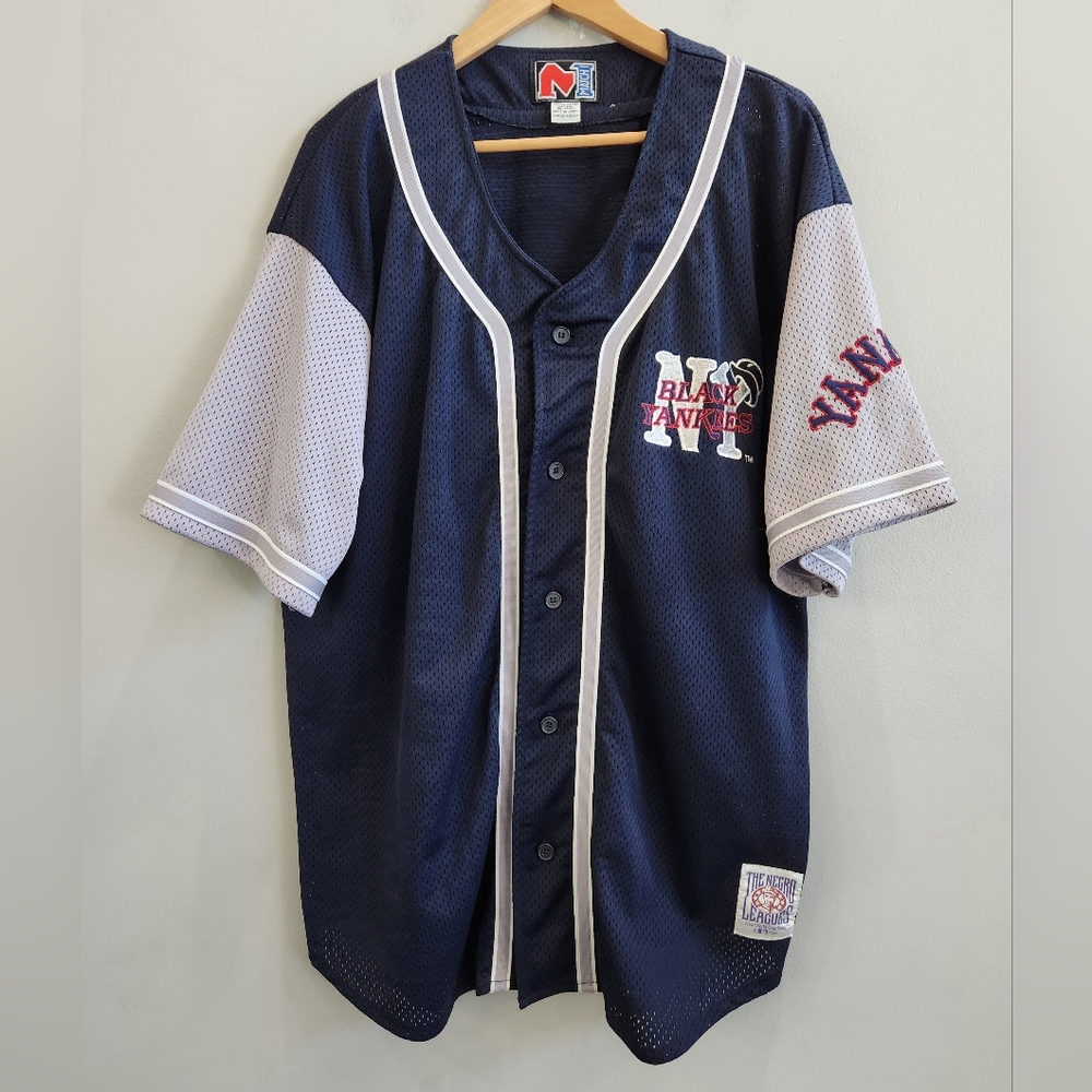 Negro League Baseball Museum New York Black Yankees Vintage Jersey Men's Size XL